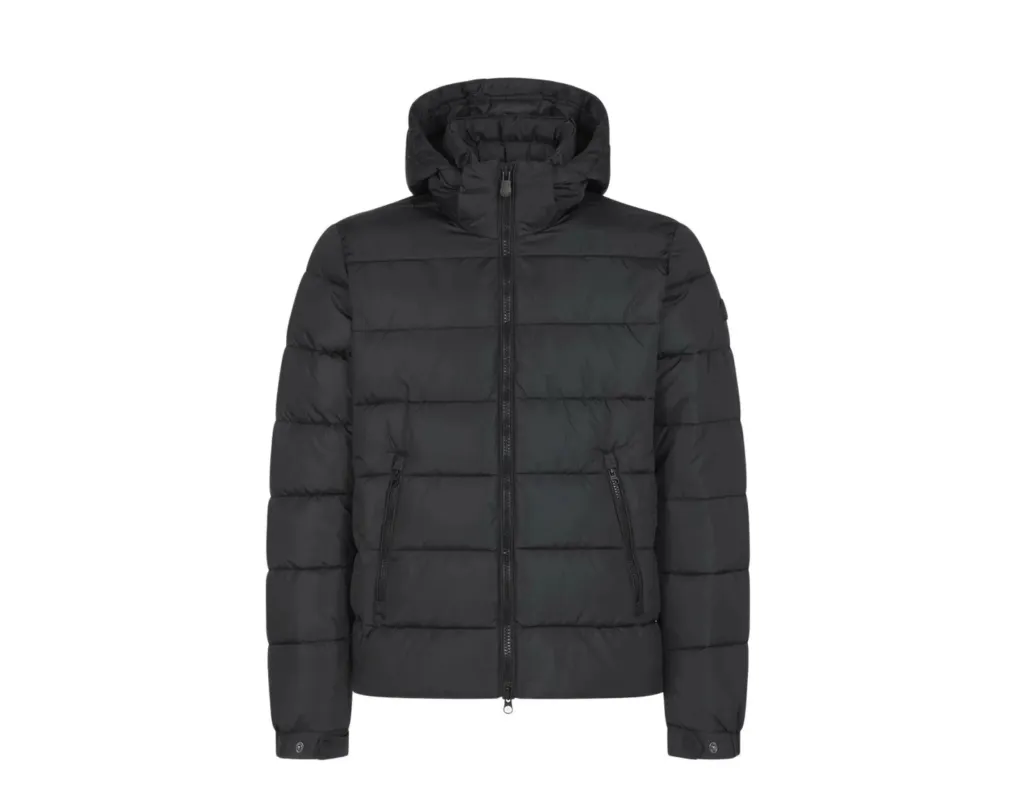 Save The Duck Mega Hooded Puffer Men Jacket Black made by Save The Duck