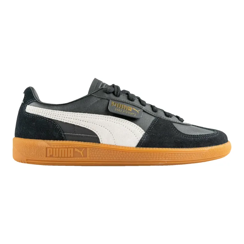 Puma Palermo Leather Men Sneakers Puma Black/Feather Gray/Gum made by Puma