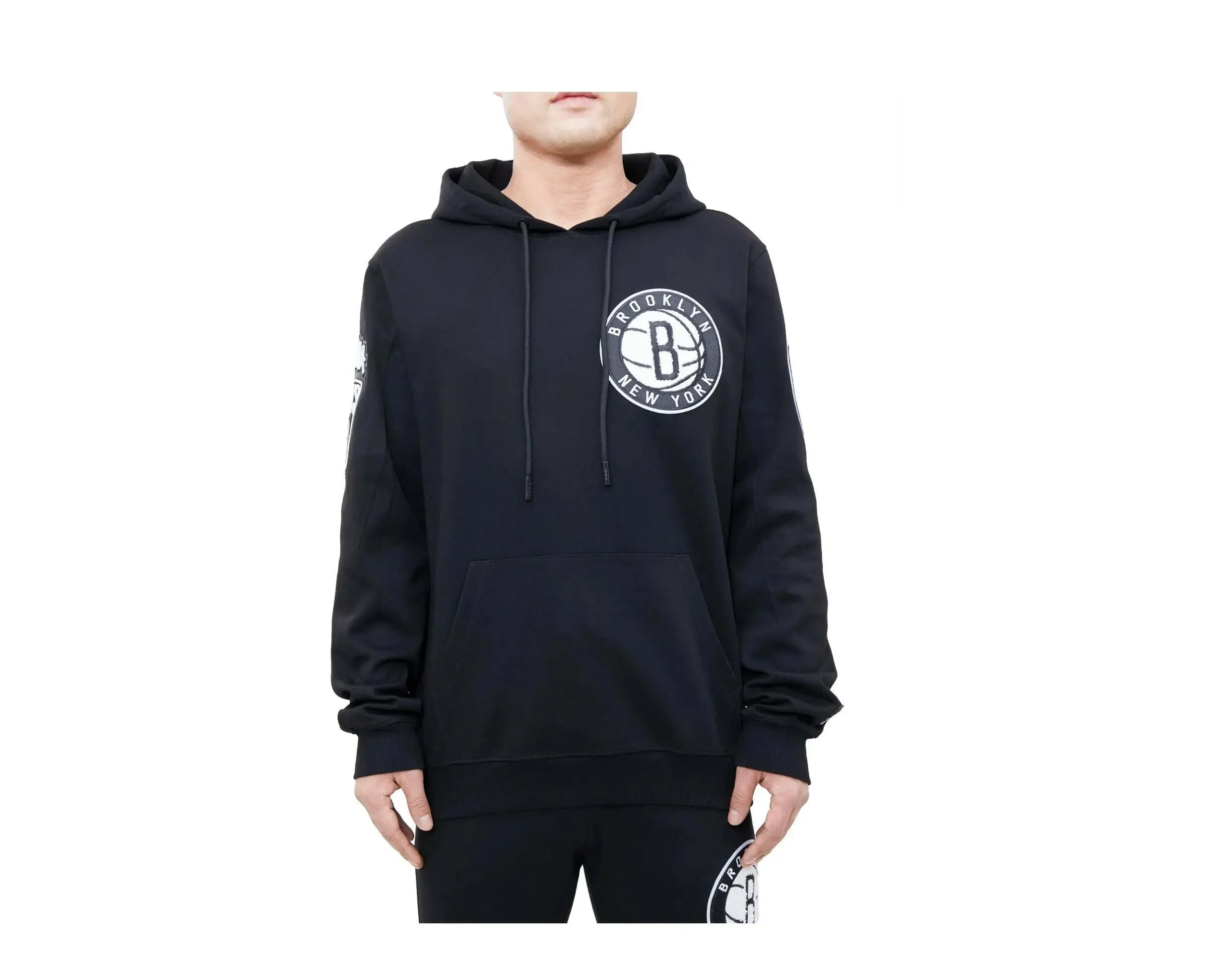 Pro Standard NBA Brooklyn Nets Logo Blended Men Hoodie Black sold by Zulily