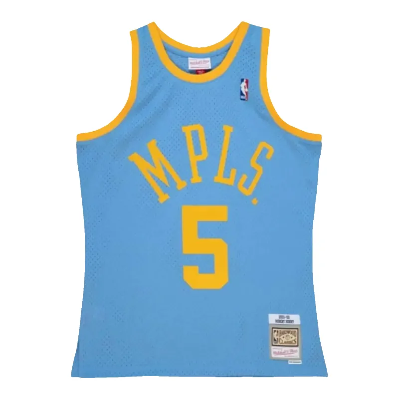 Mitchell & Ness NBA Swingman Alternate Minneapolis Lakers 2001-02 Robert Horry Men Jersey Columbia Blue made by Mitchell & Ness