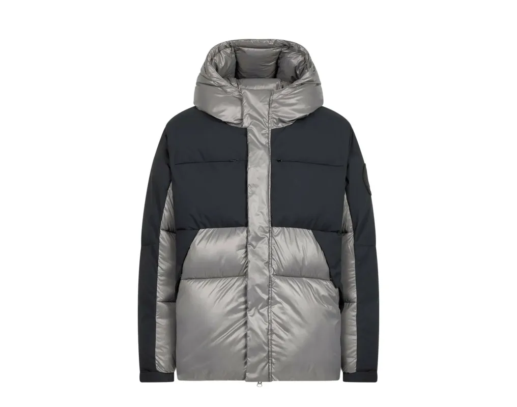 Save The Duck Luma Hooded Puffer Men Jacket Mid Grey/Black made by Save The Duck