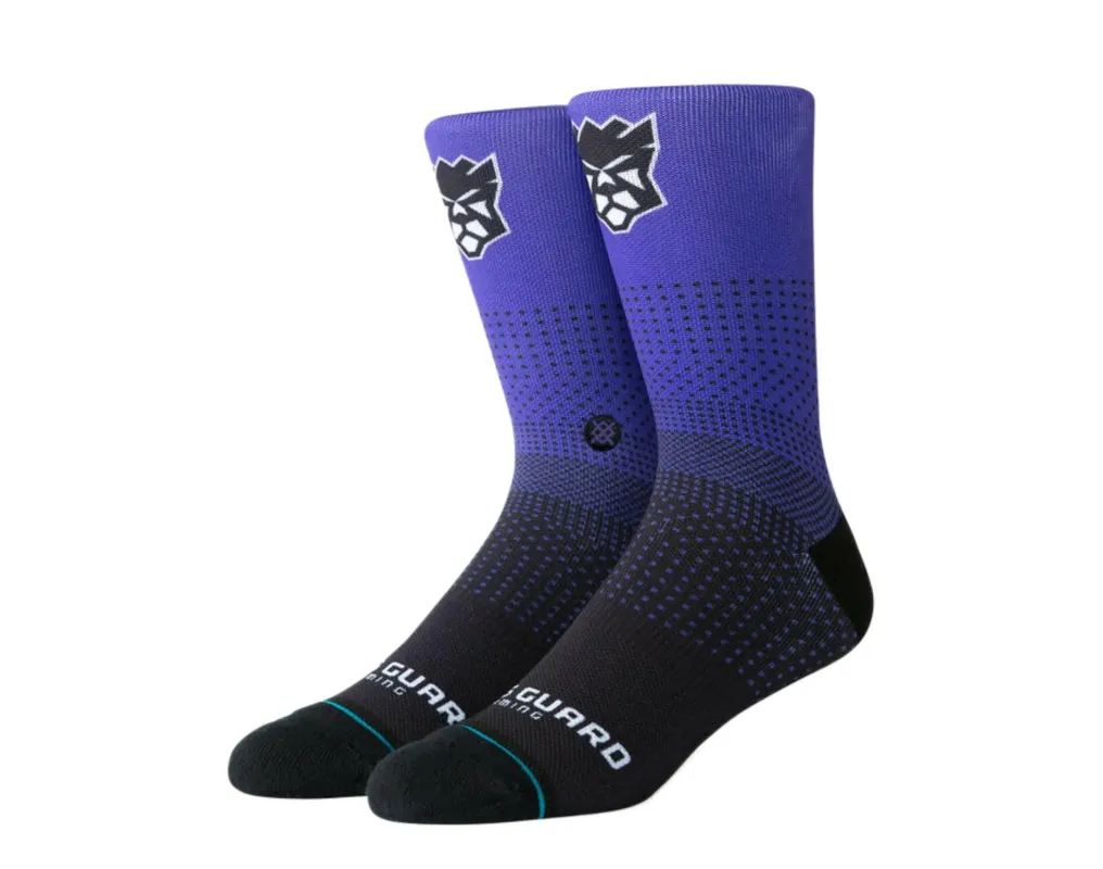Stance NBA Sacramento Kings Gaming Guard 2K Crew Socks Purple/Black made by Stance