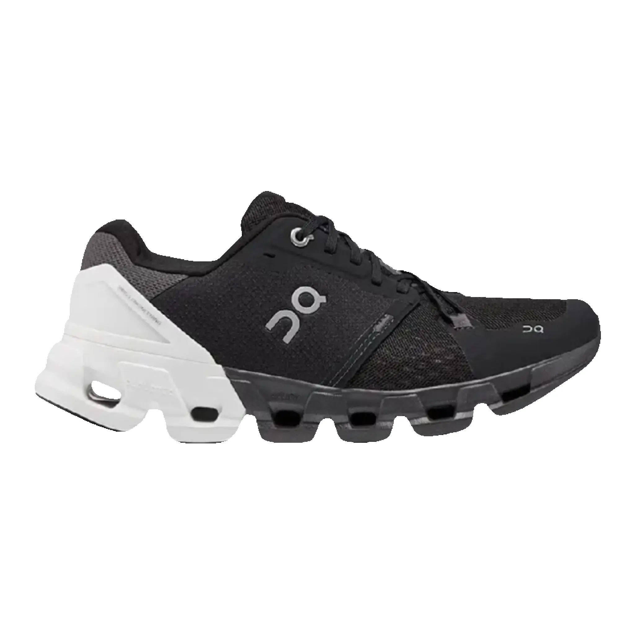 ON CLOUDFLYER 4 WIDE WOMEN BLACK WHITE sold by Zulily