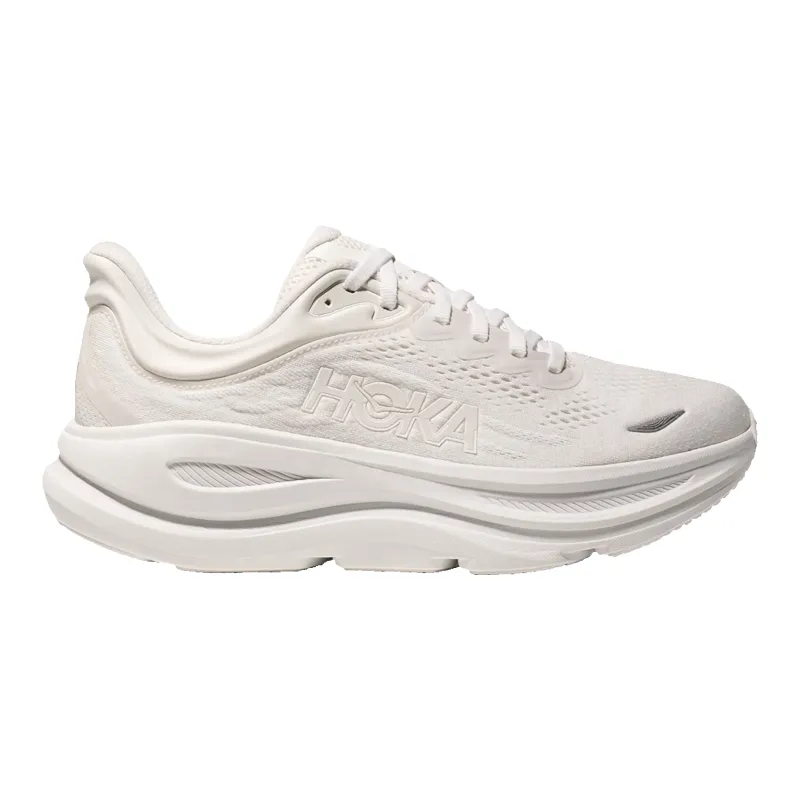 Hoka Bondi 9 Women Running Sneakers Triple White made by Hoka