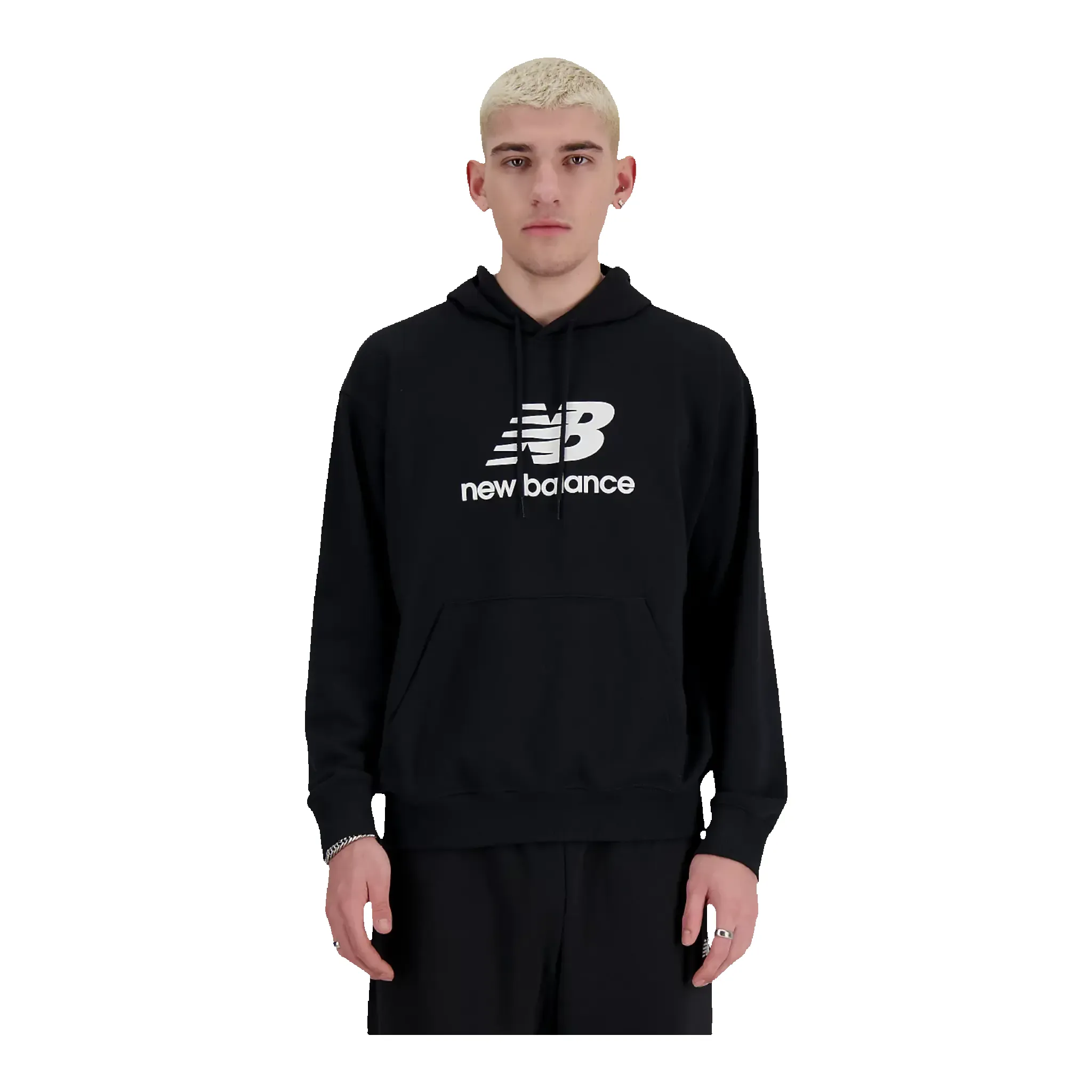 New Balance Sport Essentials Fleece Logo Hoodie Men Hoodie Black sold by Zulily