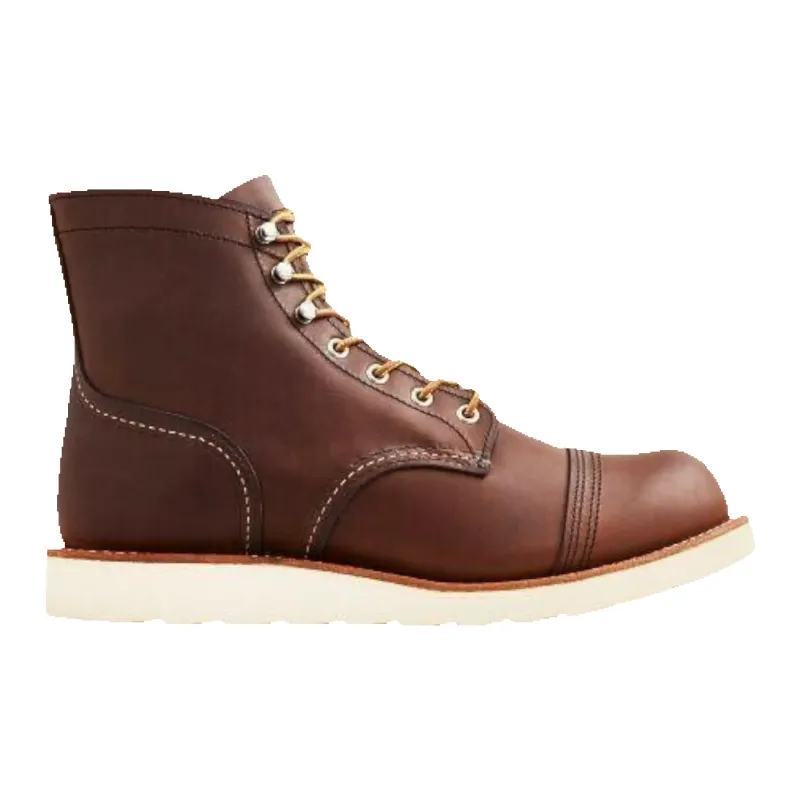 Red Wing Iron Ranger Traction Tred Men Boots Amber Harness Brown. made by Red Wing Shoes