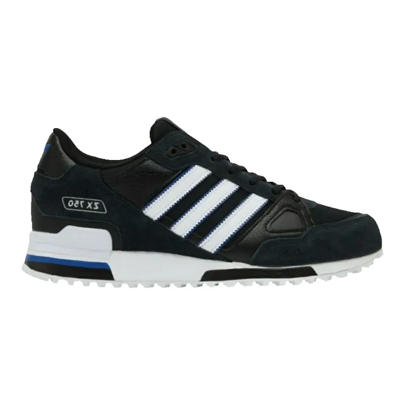 Adidas ZX 750 Men Sneakers Core Black/White/Blue made by Adidas
