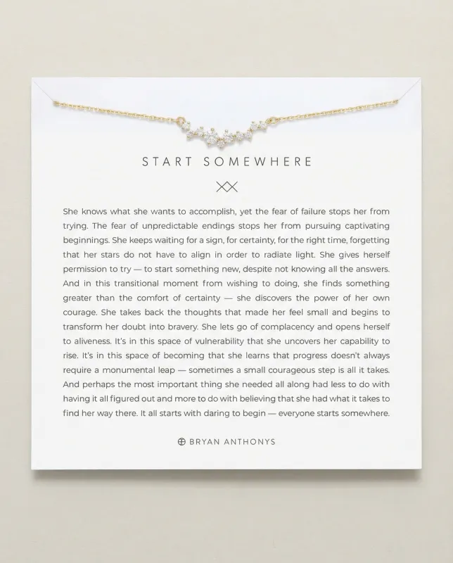 Start Somewhere Necklace made by Zulily
