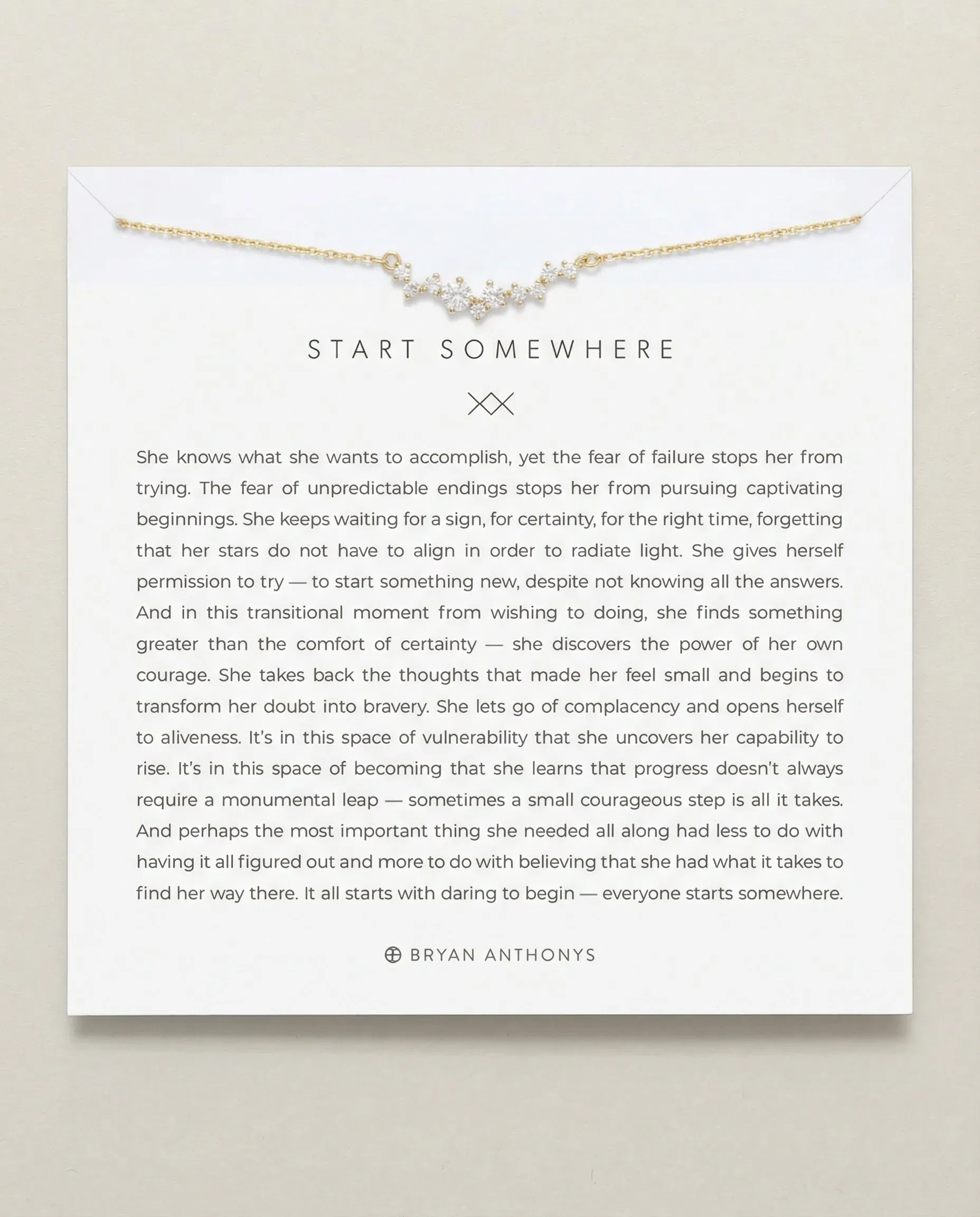 Start Somewhere Necklace sold by Zulily