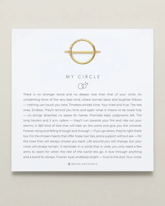 My Circle Ring made by Zulily
