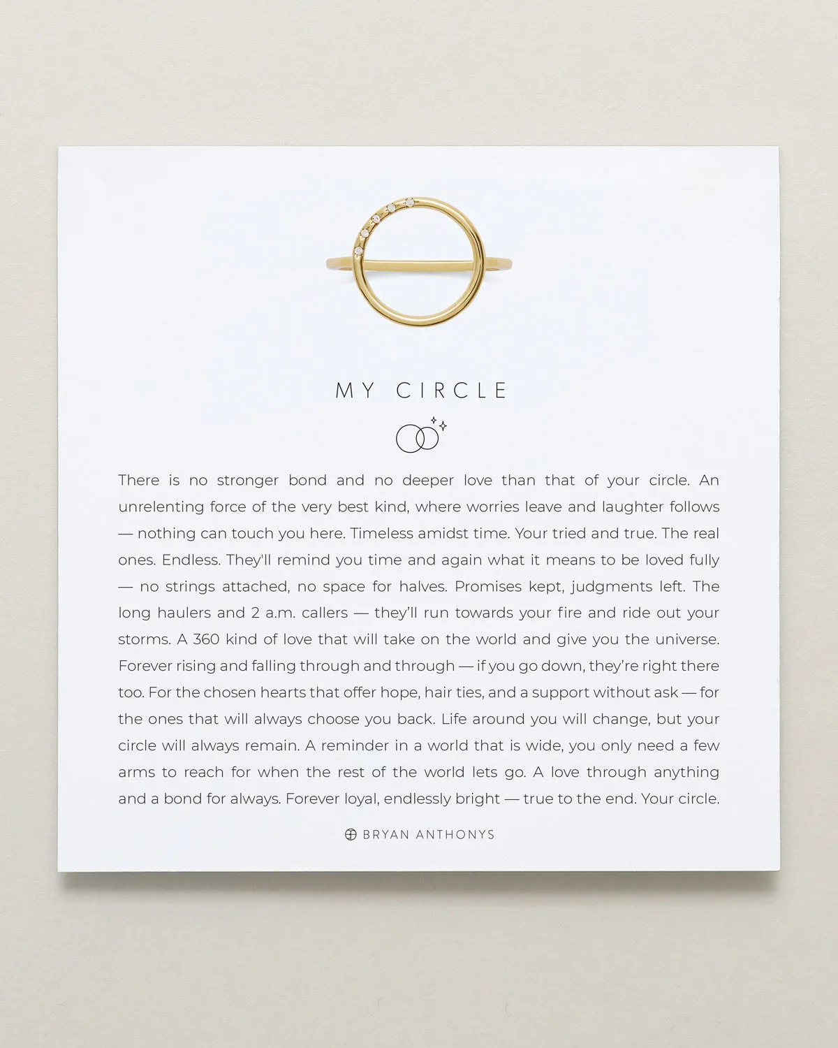 My Circle Ring sold by Zulily