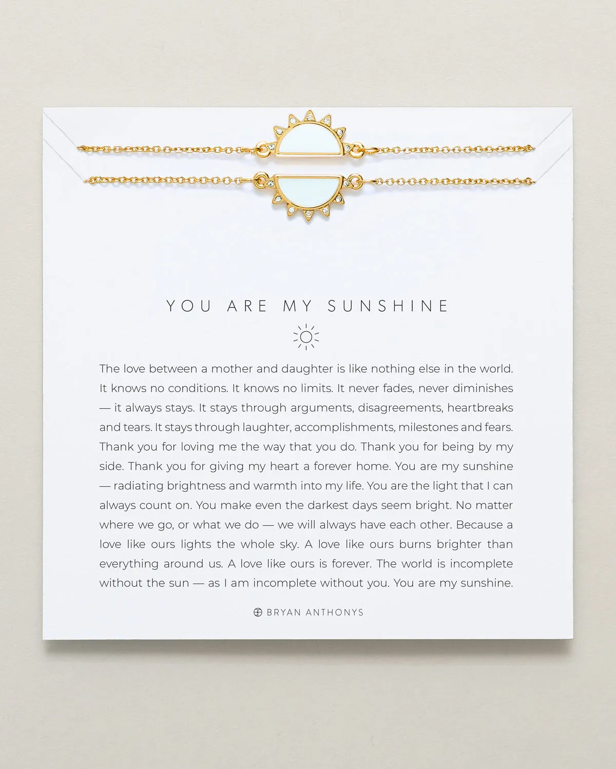 You Are My Sunshine Gold Bracelet Set sold by Zulily product image thumbnail 2
