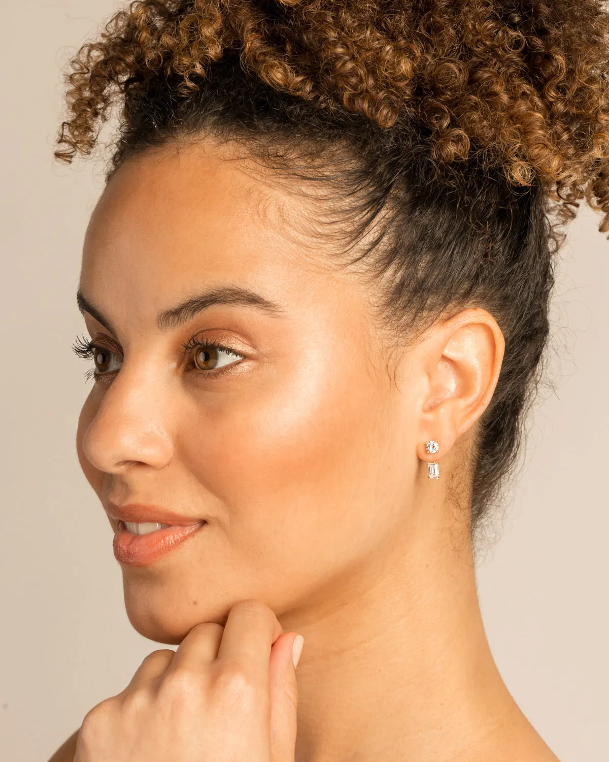Beautifully Broken Emerald Cut Ear Jackets sold by Zulily product image thumbnail 5