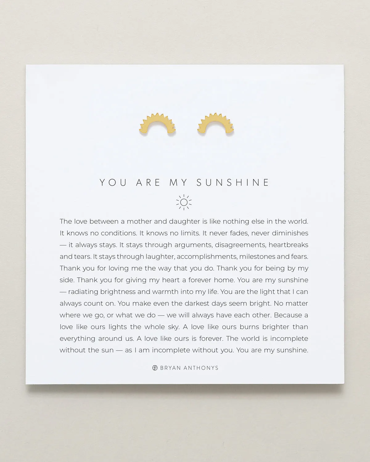 You Are My Sunshine Earrings sold by Zulily