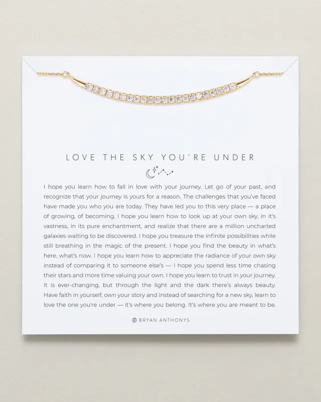 Love The Sky You're Under Pave Necklace made by Zulily