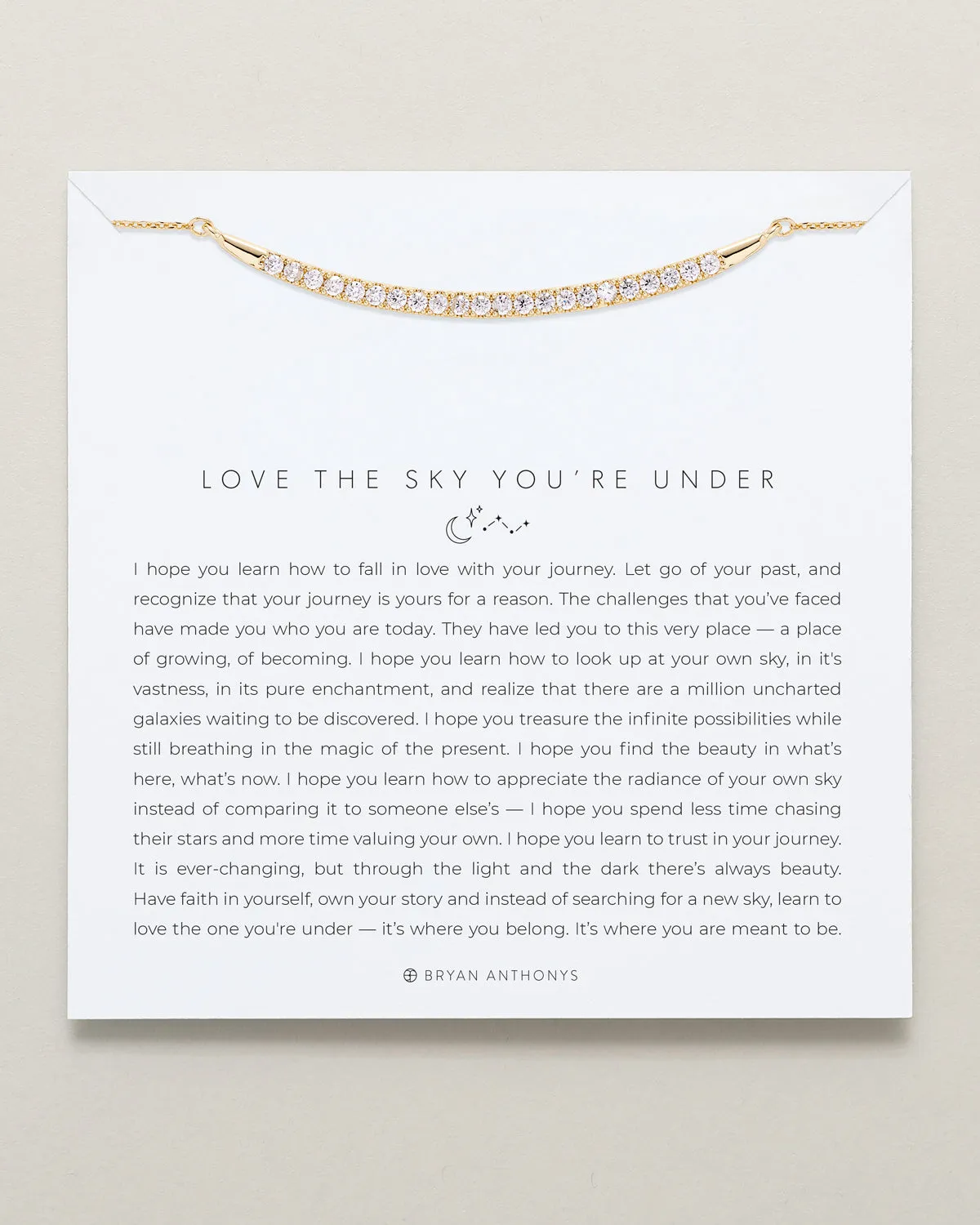 Love The Sky You're Under Pave Necklace sold by Zulily