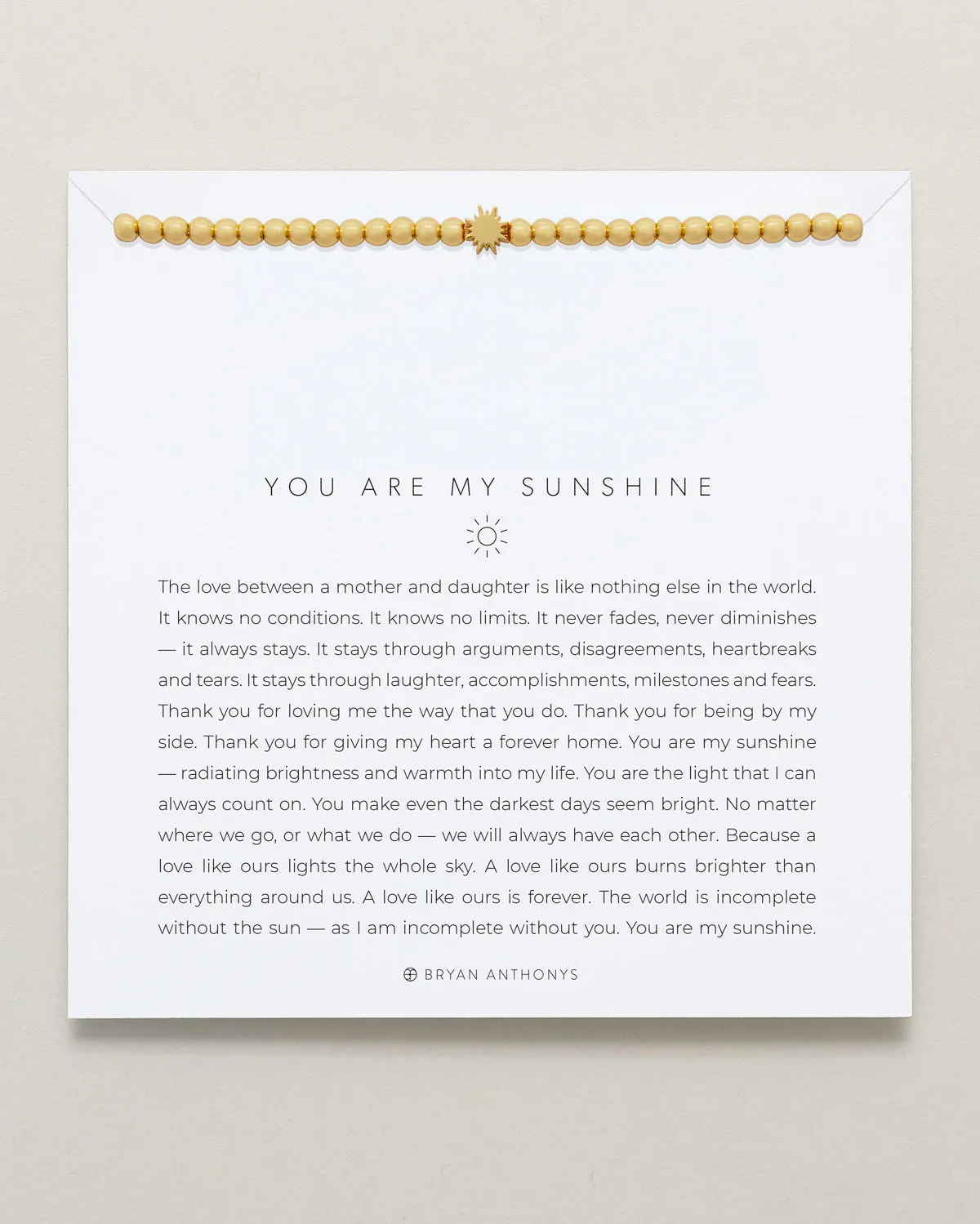 You Are My Sunshine Beaded Icon Bracelet sold by Zulily