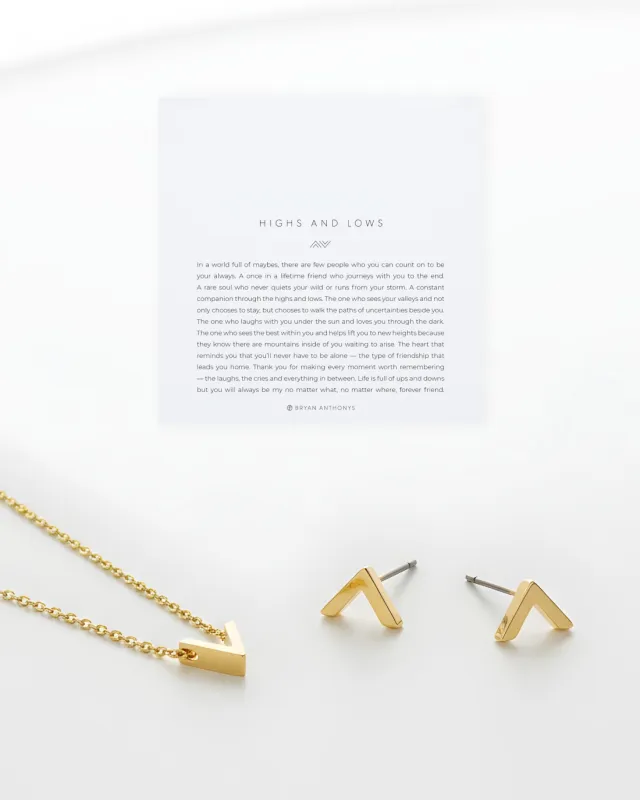 Highs & Lows Bundle: Necklace + Earring Set made by Zulily