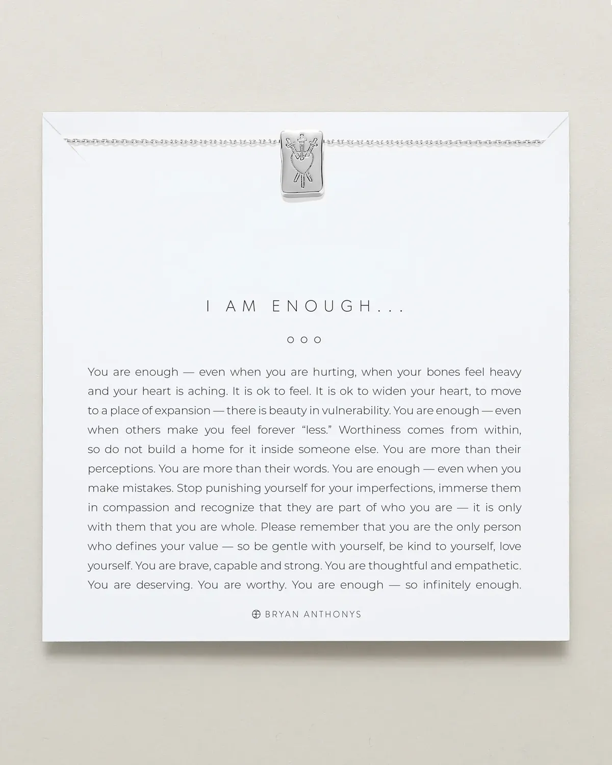 I Am Enough Icon Necklace sold by Zulily product image thumbnail 2
