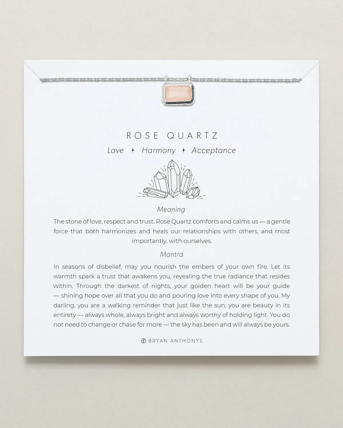 Healing Stone Necklace Rose Quartz sold by Zulily product image thumbnail 2