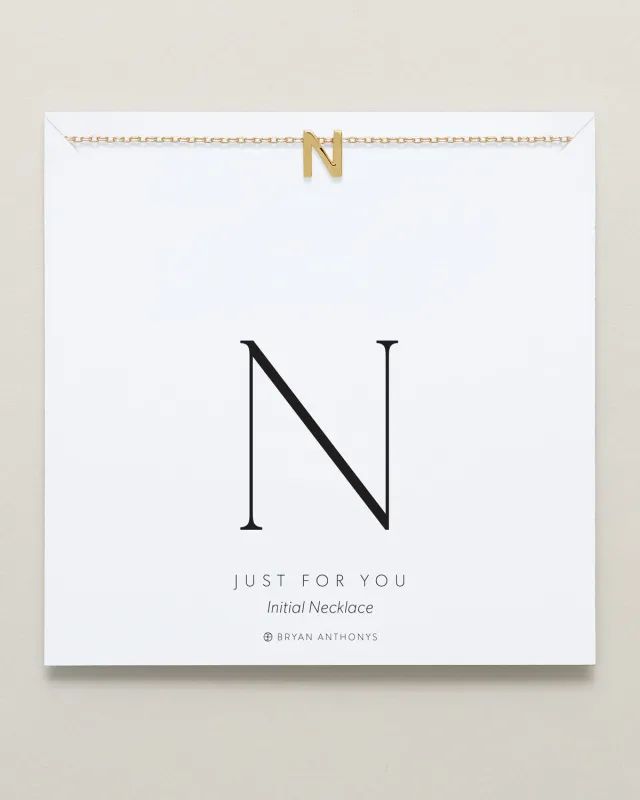 Just For You Initial Necklace — N made by Zulily