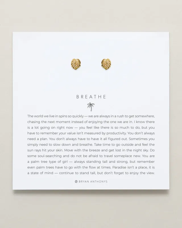 Breathe Stud Earrings made by Zulily