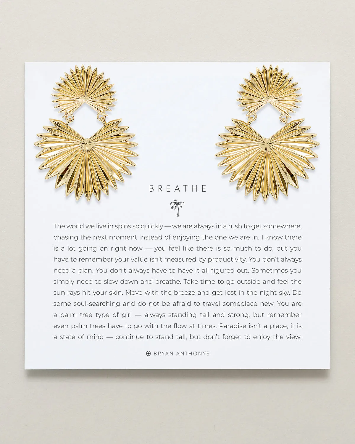 Breathe Statement Earrings sold by Zulily