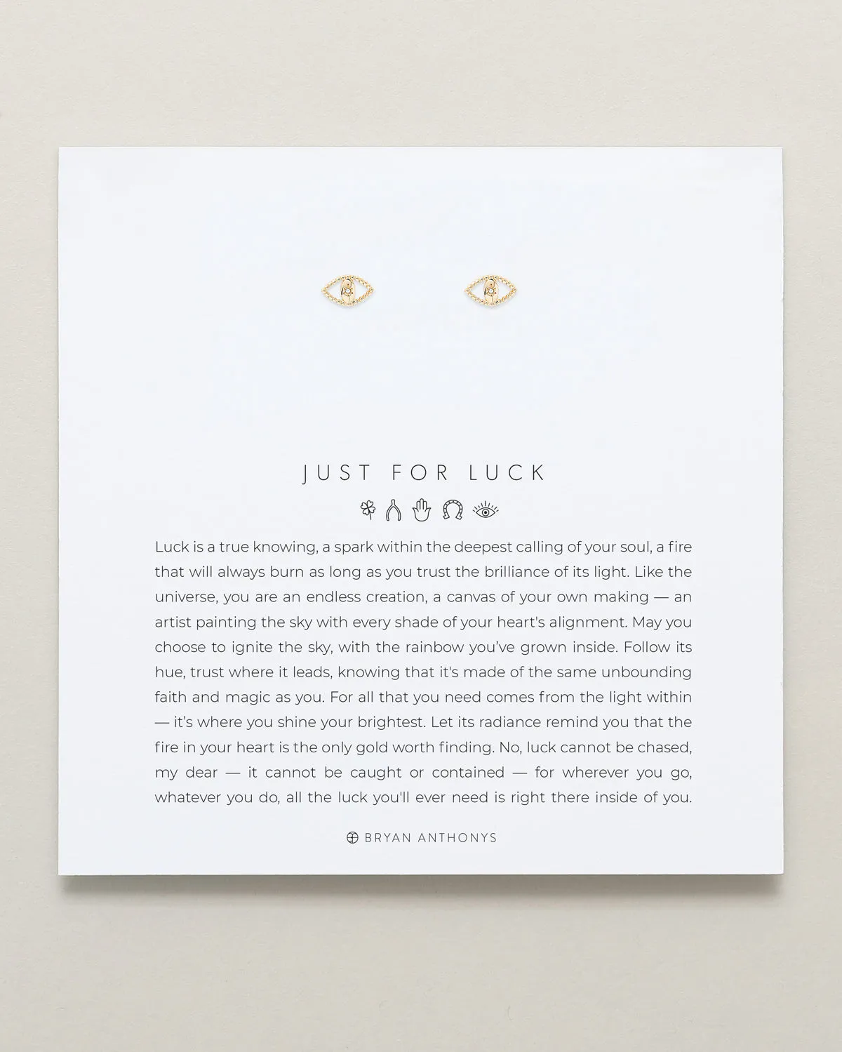 Just For Luck Evil Eye Earrings sold by Zulily