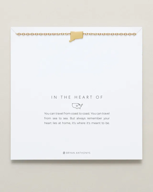 In The Heart Of Necklace — Connecticut made by Zulily