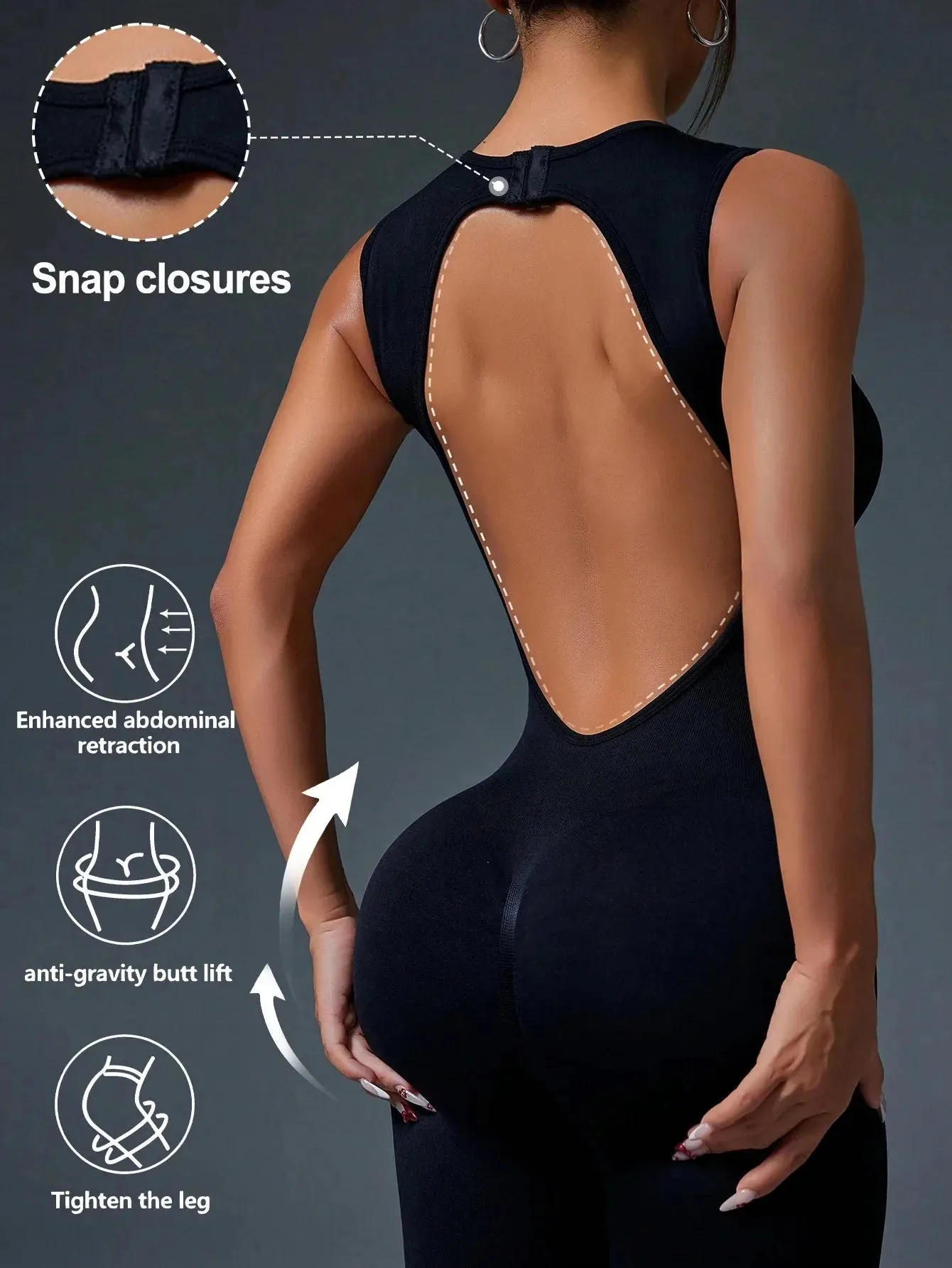 π§ββοΈ Seamless Sleeveless Yoga Jumpsuit with Zipper Closure sold by Zulily