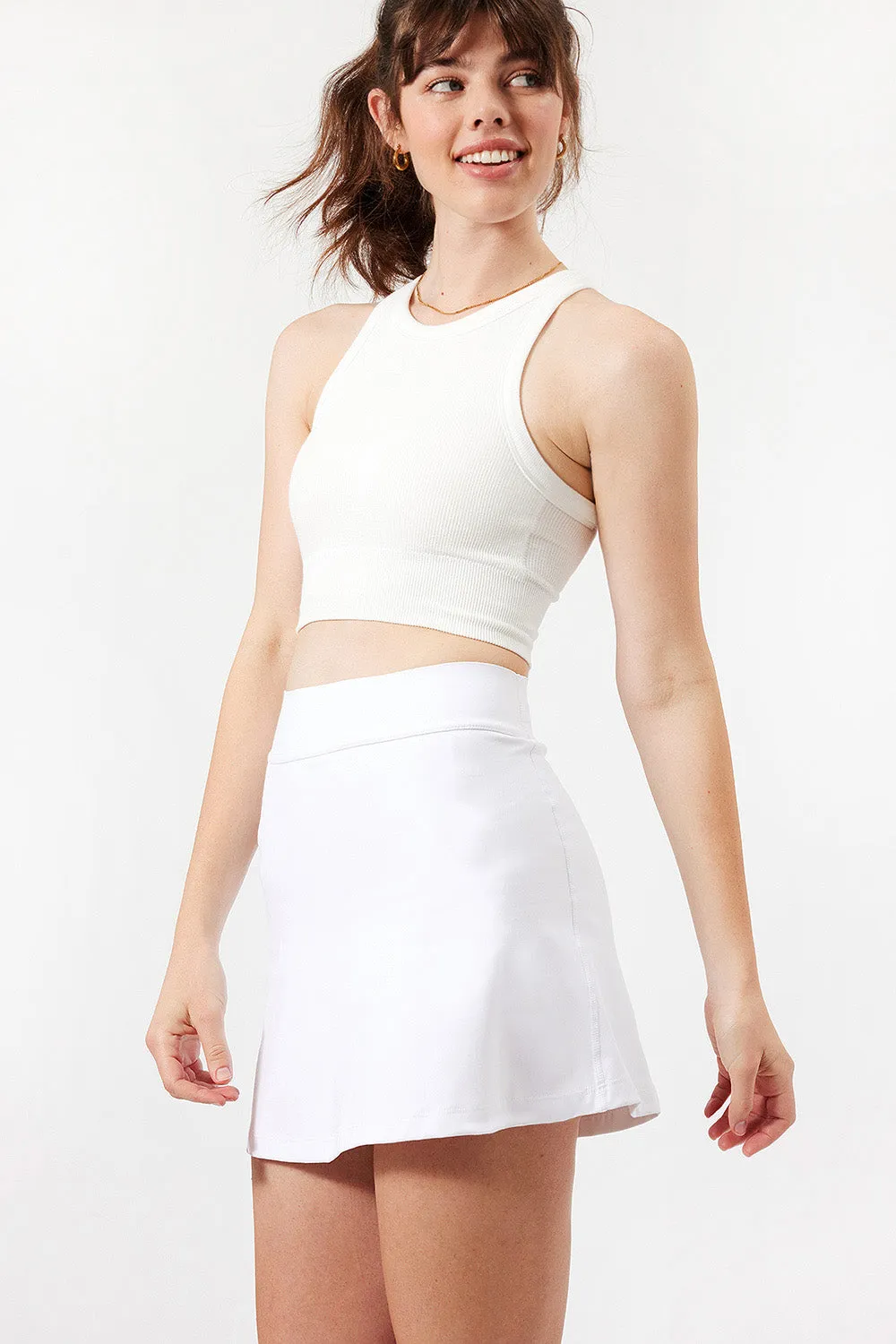 Evelyn skort white by Cream Yoga sold by Zulily product image thumbnail 2