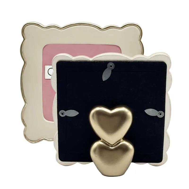 Scalloped Picture Frame with Double‑Heart Easel Stand made by Zulily