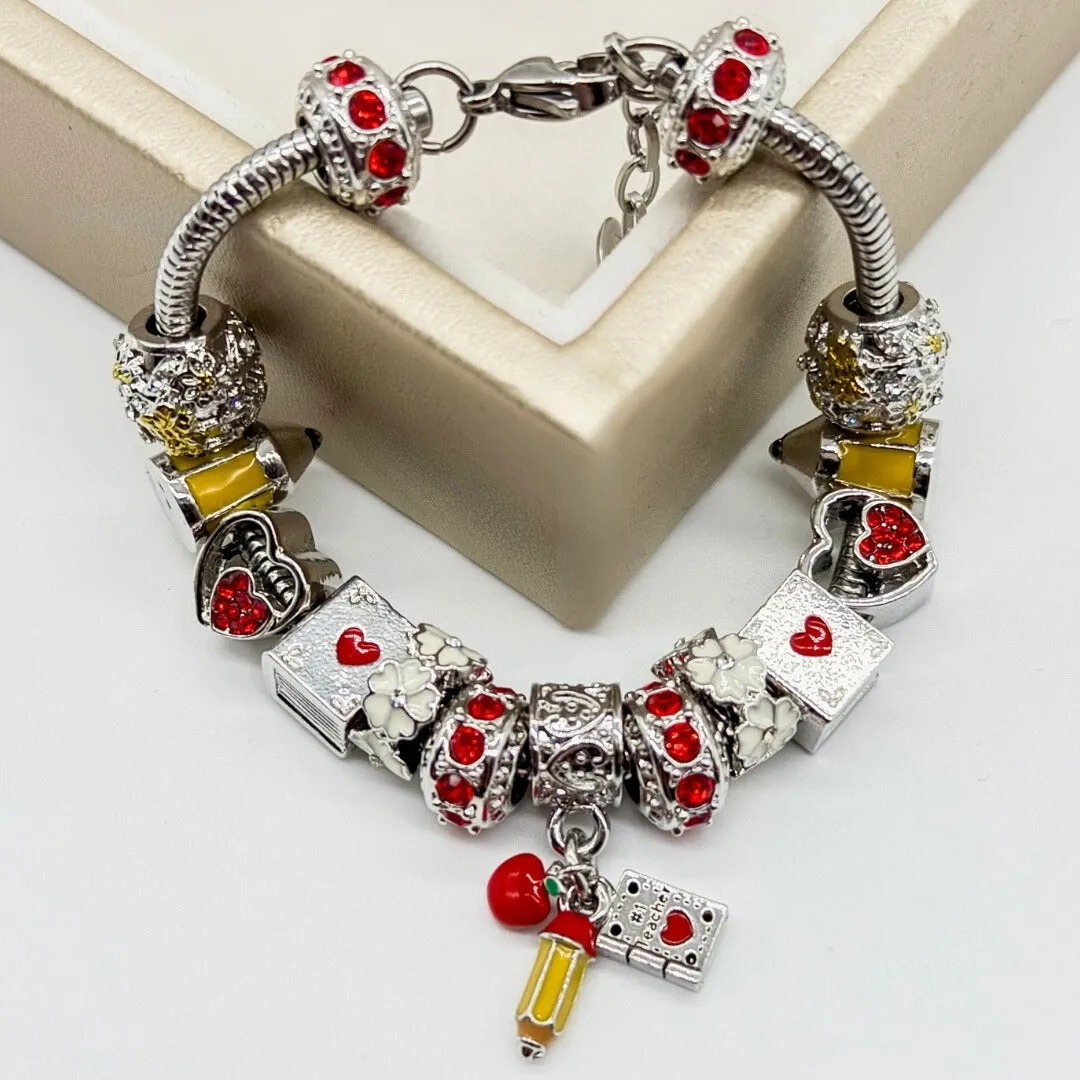 Heart of a Teacher Bracelet sold by Zulily product image thumbnail 2