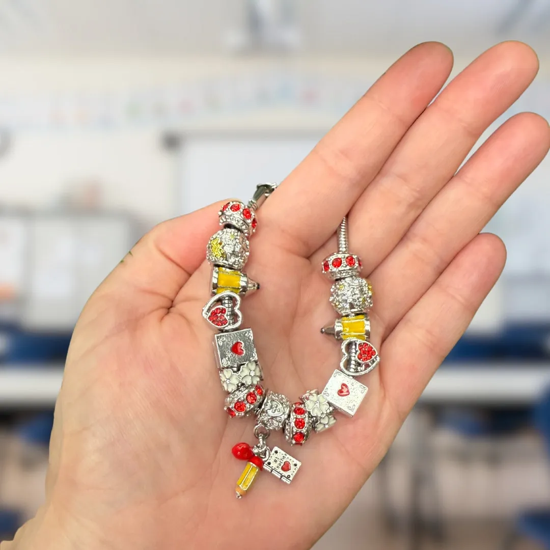 Heart of a Teacher Bracelet sold by Zulily product image thumbnail 3