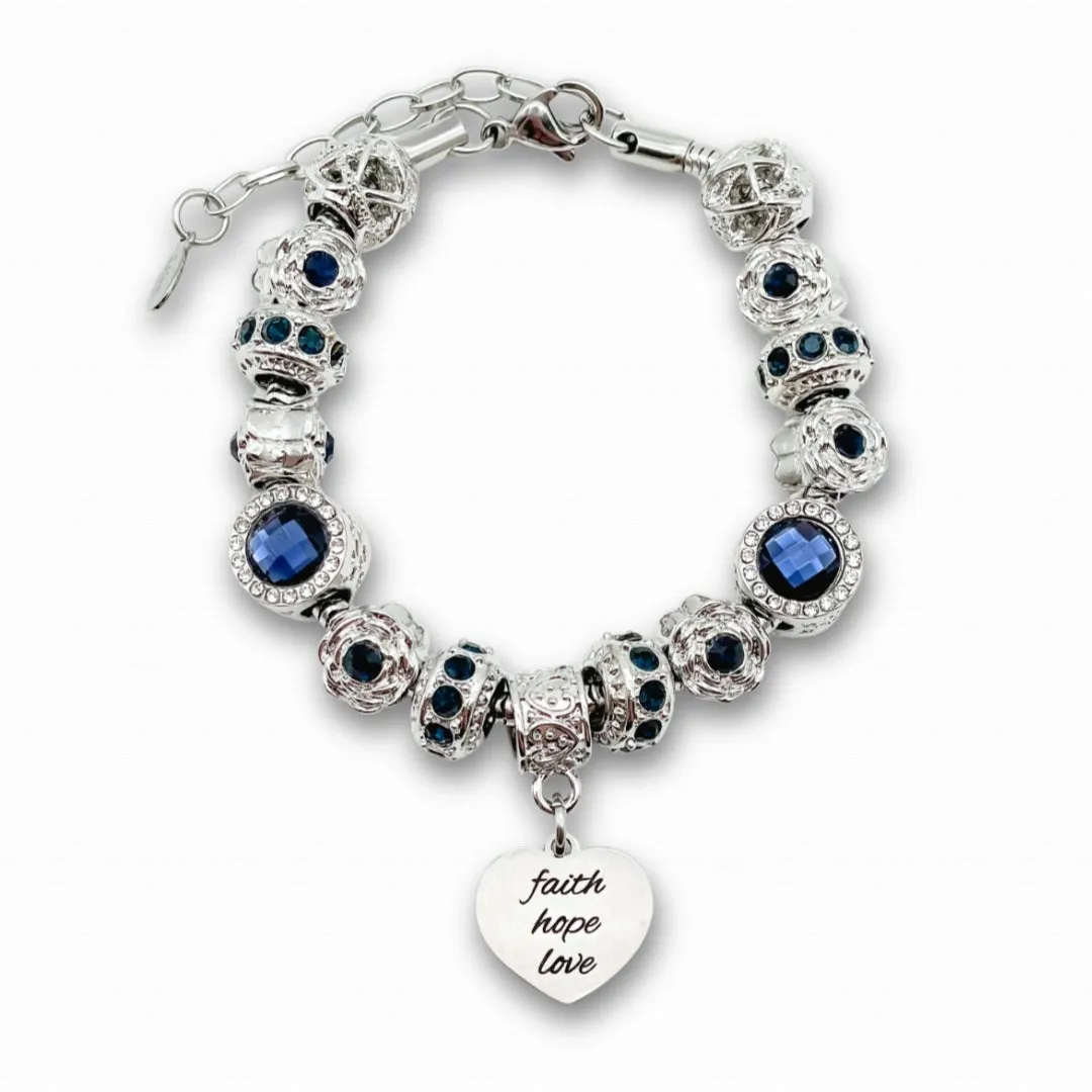 Faith Hope Love Bracelet sold by Zulily
