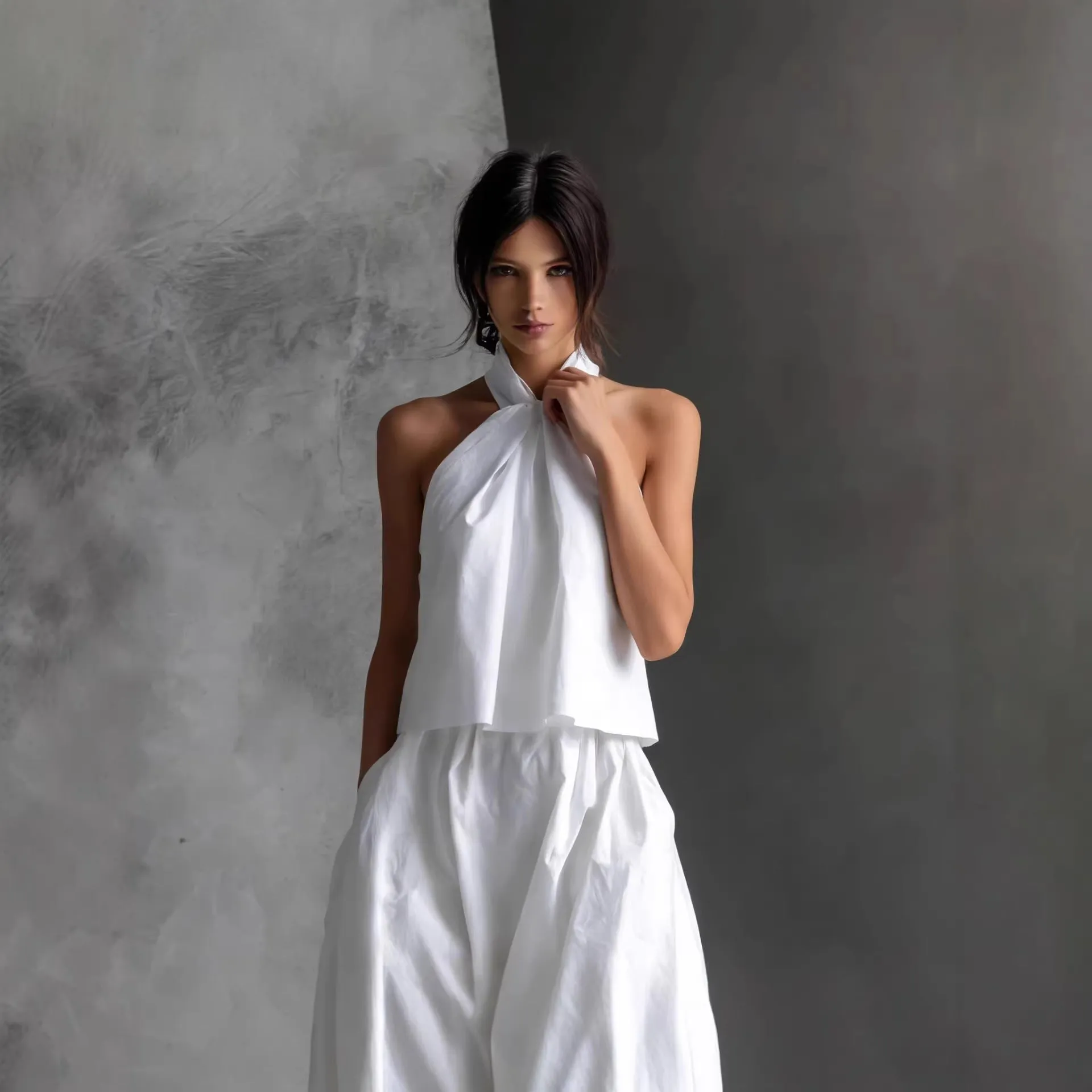 Women's Loose Sleeveless Top & High-Waist Wide-Leg Pants Set – 4 Colors S–XXL sold by Zulily product image thumbnail 4