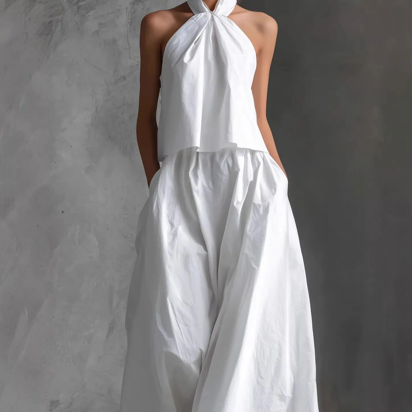 Women's Loose Sleeveless Top & High-Waist Wide-Leg Pants Set – 4 Colors S–XXL sold by Zulily product image thumbnail 3