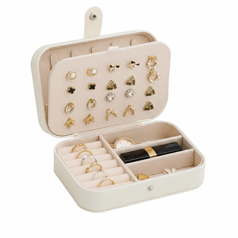 Portable Travel Jewelry Box Small PU Leather Organizer Case made by Zulily