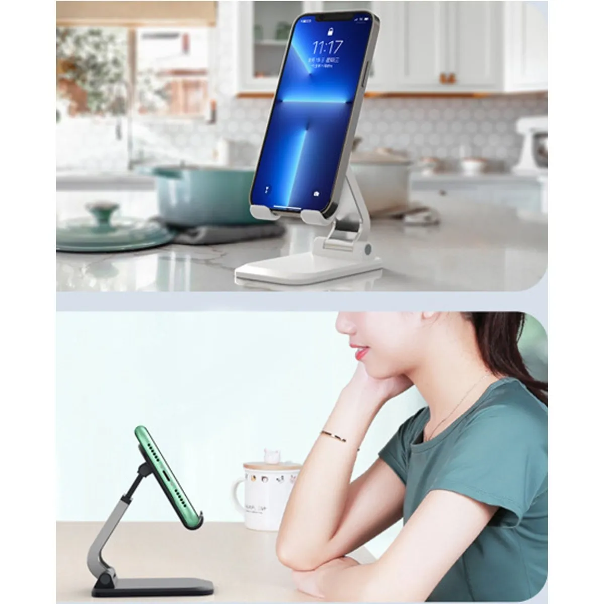 Q7 Cell Phone Desk Stand – Foldable, Strong, and Portable sold by Zulily product image thumbnail 2
