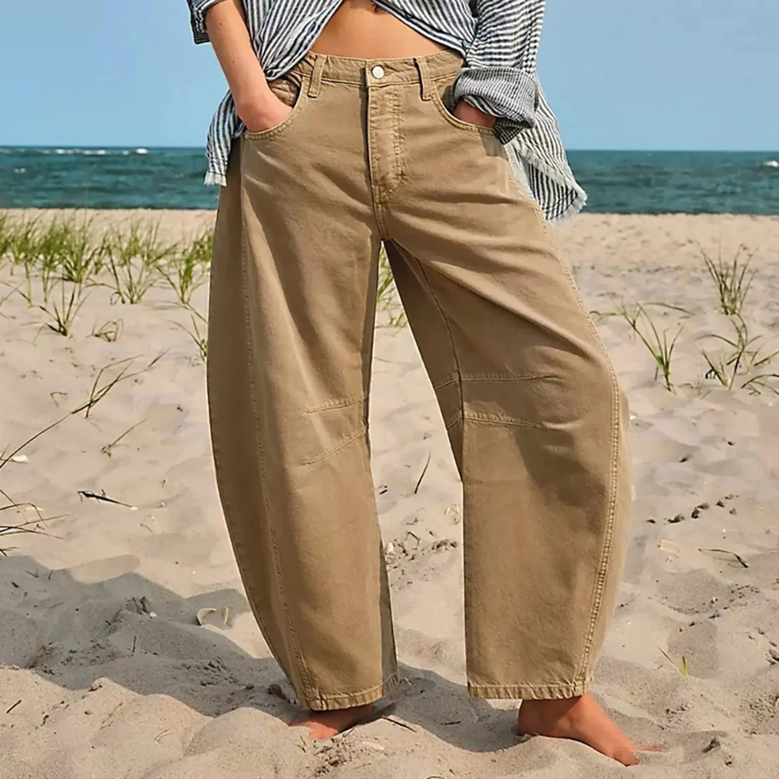 ๐ Women's Y2K Baggy Mid-Waist Wide-Leg Jeans โ 90s Streetwear Vibe sold by Zulily product image thumbnail 2