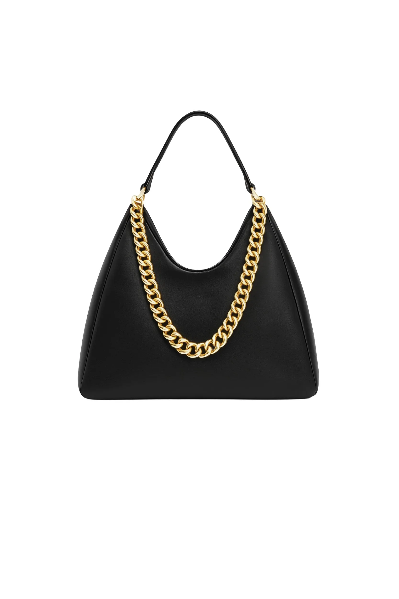 Tribeca Chain Leather Bag - Black sold by Zulily