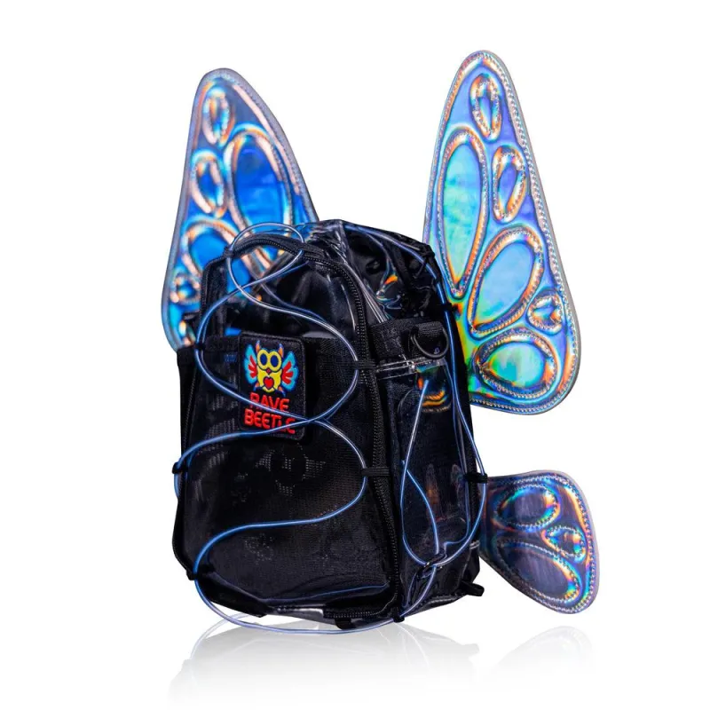 Elytra FLOWt Festival Pack Swappable Wing Rave Backpack with Light Accessory (Disco) made by Zulily