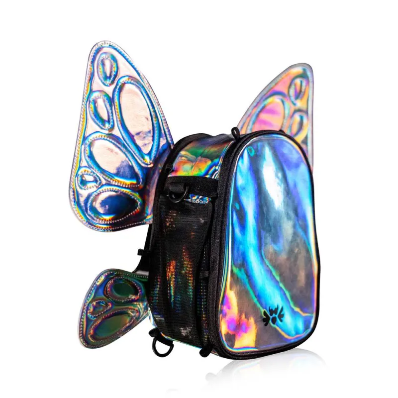 Elytra FLOWt Festival Pack Swappable Wing Rave Backpack with Light Accessory (Clear) made by Zulily