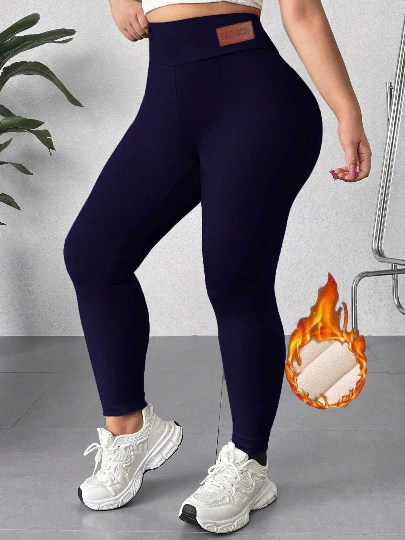 Women’s Plus Size Thermal Yoga Set | 4-Piece Activewear Outfit sold by Zulily product image thumbnail 4