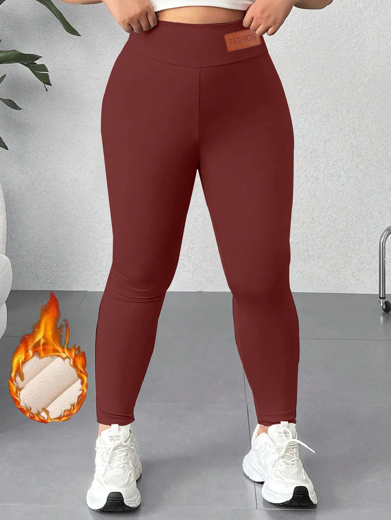 Women’s Plus Size Thermal Yoga Set | 4-Piece Activewear Outfit sold by Zulily product image thumbnail 3