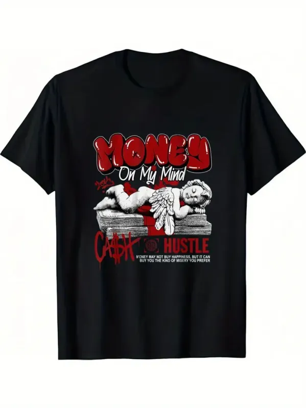 Men's Printed Short-sleeved T-shirt made by Zulily
