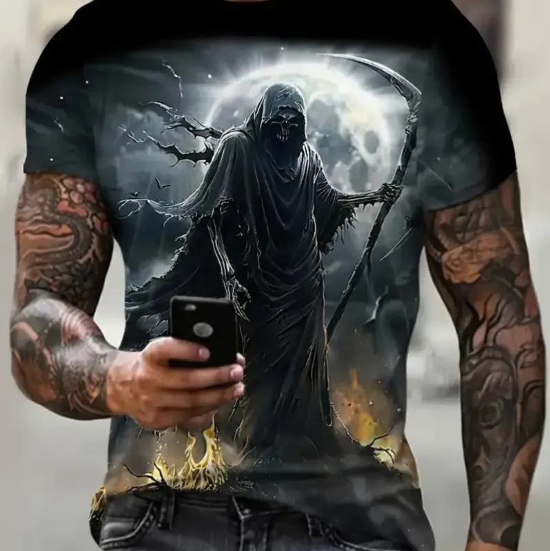 Men's Printed Short-sleeved T-shirt made by Zulily