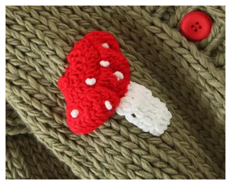 Women’s Mushroom Crochet Short Cardigan sold by Zulily product image thumbnail 3
