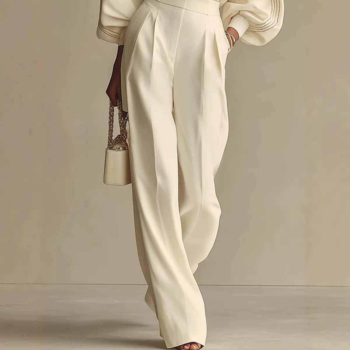 Women’s Round Neck Sweatshirt & Pants Set – Casual Long Sleeve Two-Piece Outfit sold by Zulily product image thumbnail 3