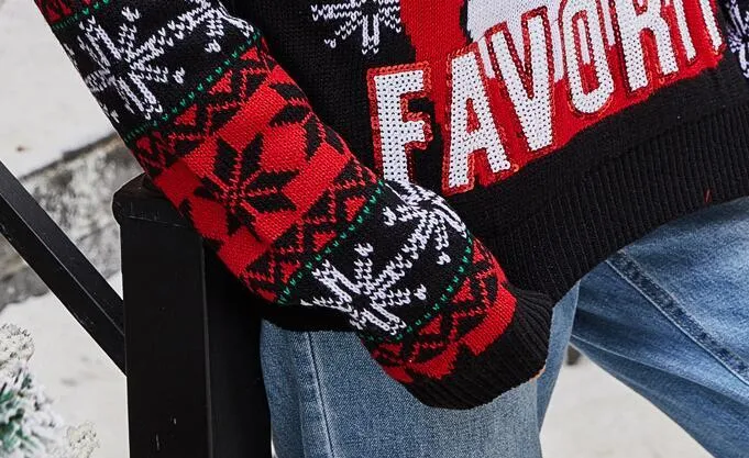 Santa Embroidered Crew Neck Knit Sweater sold by Zulily product image thumbnail 2